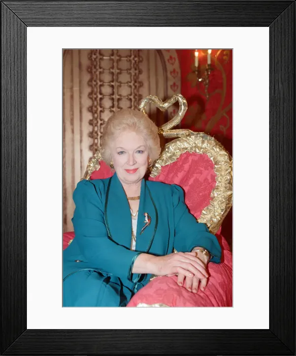 Framed Print : Actress June Whitfield. 15th September 1992 Framed Print : Actress June Whitfield. 15th September 1992