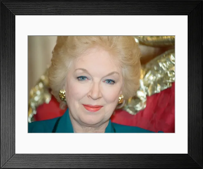 Framed Print : Actress June Whitfield. 15th September 1992 Framed Print : Actress June Whitfield. 15th September 1992
