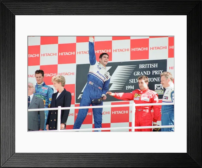 Framed Print : 1994 British Grand Prix, Silverstone, Northamptonshire, England, Sunday 10th July 1994