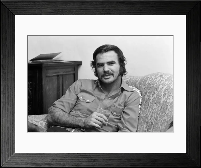 Framed Print : American actor Burt Reynolds at the Dorchester Hotel London. 6th July 1973 Framed Print : American actor Burt Reynolds at the Dorchester Hotel London. 6th July 1973