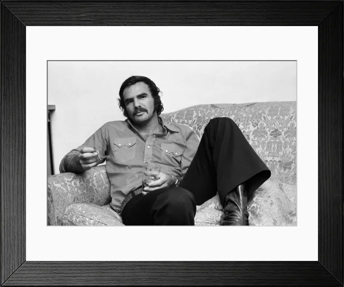 Framed Print : American actor Burt Reynolds at the Dorchester Hotel London. 6th July 1973 Framed Print : American actor Burt Reynolds at the Dorchester Hotel London. 6th July 1973