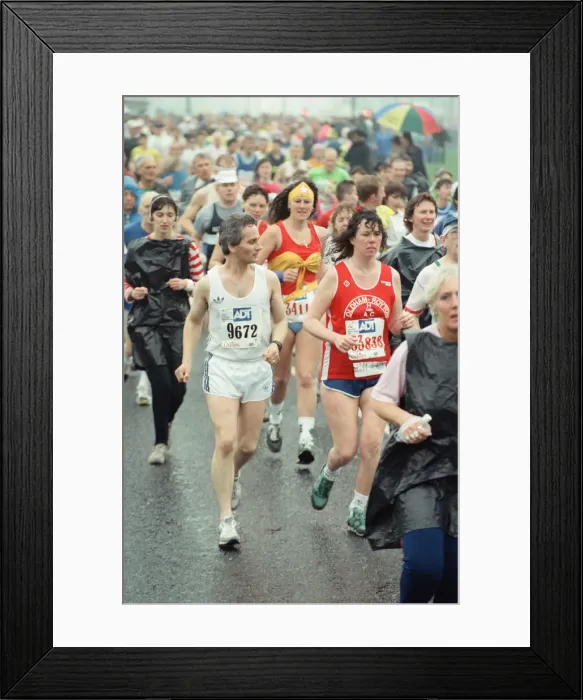 Framed Print : The London Marathon - 1990. Picture taken at the start, Greenwich Framed Print : The London Marathon - 1990. Picture taken at the start, Greenwich