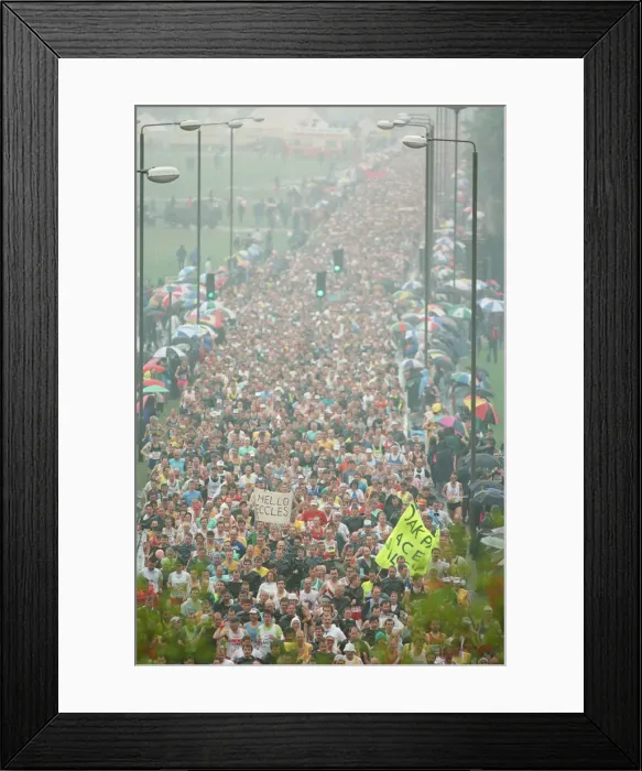 Framed Print : The London Marathon - 1990. Picture taken at the start, Greenwich Framed Print : The London Marathon - 1990. Picture taken at the start, Greenwich