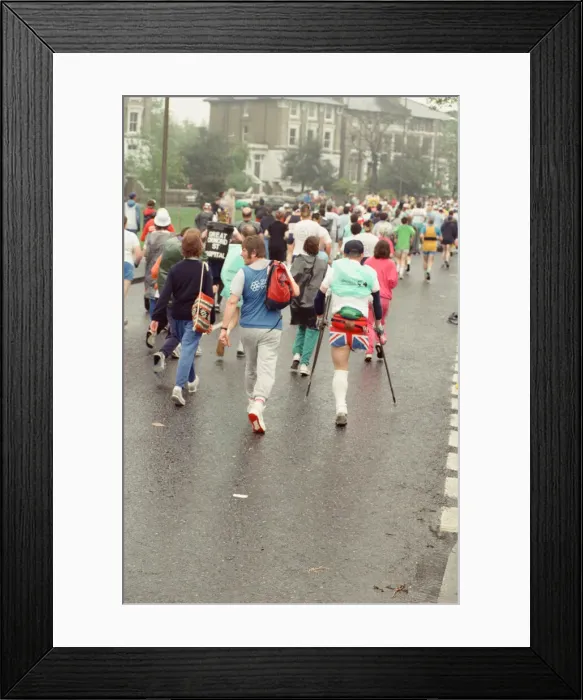 Framed Print : The London Marathon - 1990. Picture taken at the start, Greenwich Framed Print : The London Marathon - 1990. Picture taken at the start, Greenwich