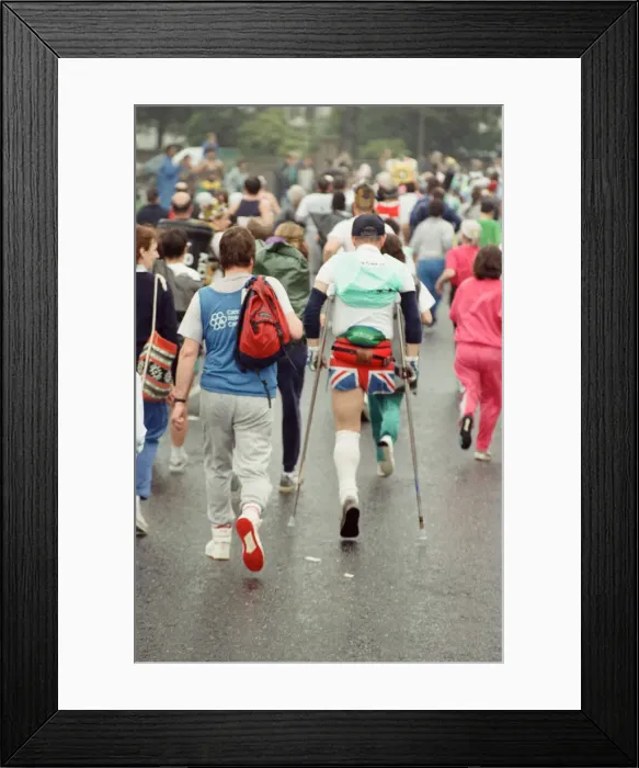 Framed Print : The London Marathon - 1990. Picture taken at the start, Greenwich Framed Print : The London Marathon - 1990. Picture taken at the start, Greenwich