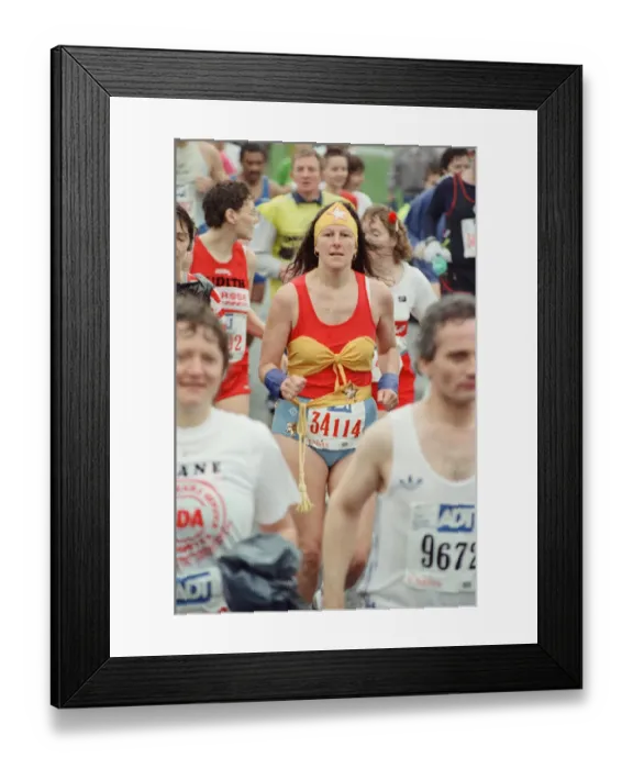 Framed Print : The London Marathon - 1990. Picture taken at the start, Greenwich Framed Print : The London Marathon - 1990. Picture taken at the start, Greenwich