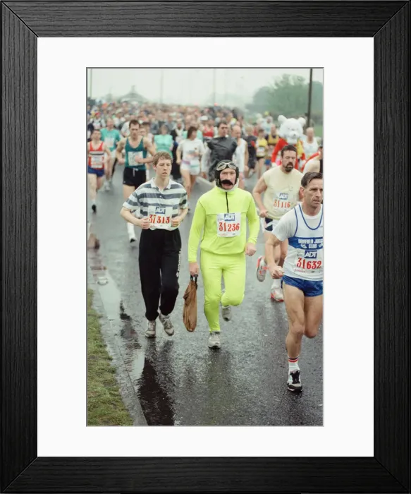 Framed Print : The London Marathon - 1990. Picture taken at the start, Greenwich Framed Print : The London Marathon - 1990. Picture taken at the start, Greenwich