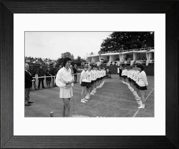 Framed Print : The Womens Singles final of the Dow Chemical Classic Tennis Tournament