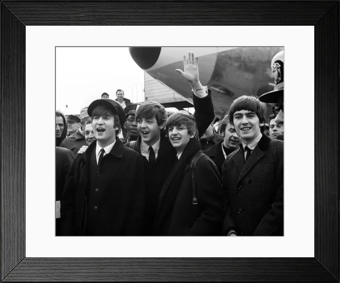 Framed Print : The Beatles, February 1964 John Lennon, Paul McCartney, Ringo Starr Framed Print : The Beatles, February 1964 John Lennon, Paul McCartney, Ringo Starr
