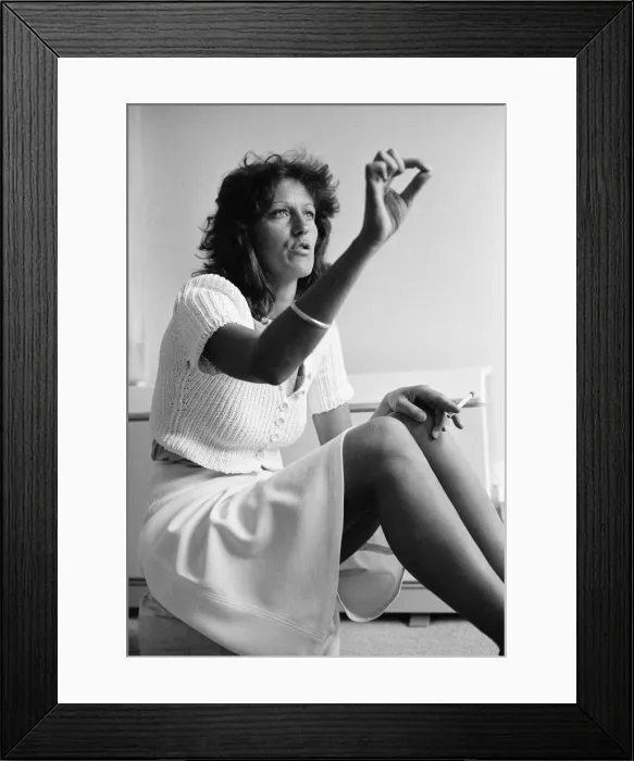 Framed Print : Germaine Greer, Author and Lecturer, at the University of Warwick Framed Print : Germaine Greer, Author and Lecturer, at the University of Warwick