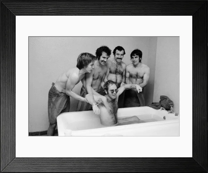 Framed Print : Elton John, just back from a tour of America, wants to be a director of Watford FC Framed Print : Elton John, just back from a tour of America, wants to be a director of Watford FC