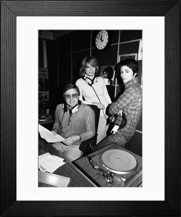 Framed Print : Michael Aspel in a radio studio. 5th November 1981 Framed Print : Michael Aspel in a radio studio. 5th November 1981