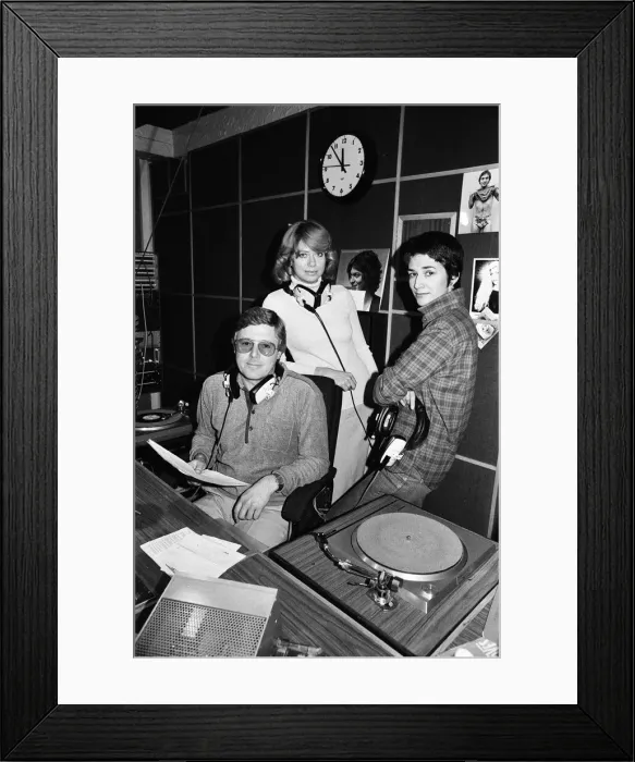 Framed Print : Michael Aspel in a radio studio. 5th November 1981 Framed Print : Michael Aspel in a radio studio. 5th November 1981