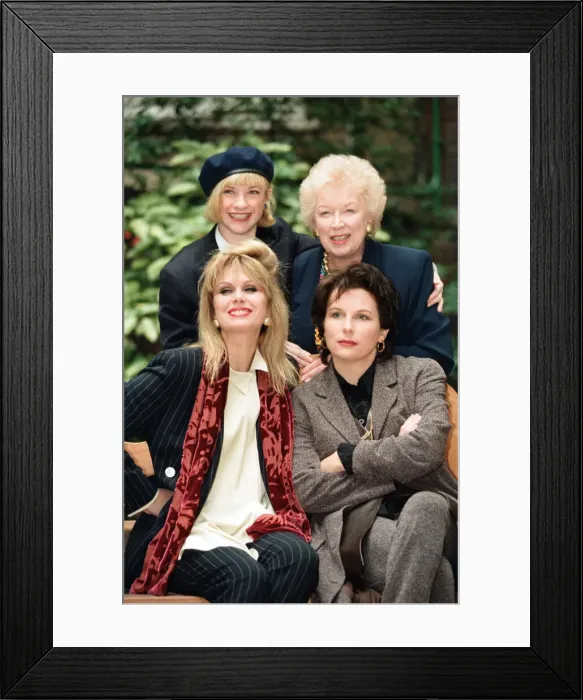 Framed Print : Stars of Absolutely Fabulous'pictured at the launch of a new series of Framed Print : Stars of Absolutely Fabulous'pictured at the launch of a new series of