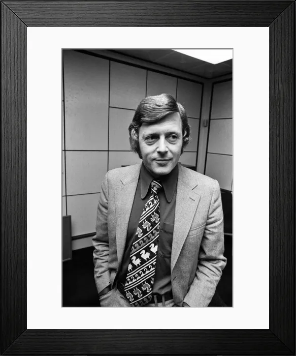 Framed Print : Television personality Michael Aspel. 17th February 1973 Framed Print : Television personality Michael Aspel. 17th February 1973