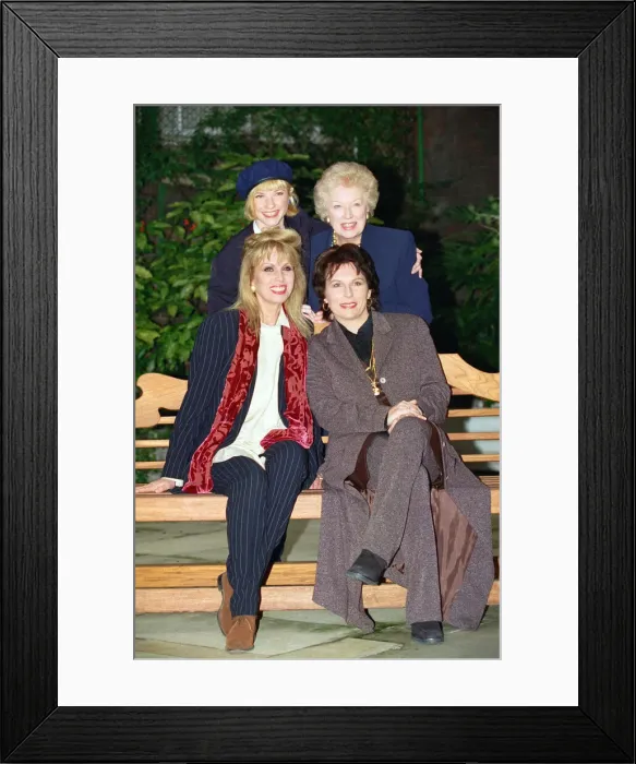 Framed Print : Stars of Absolutely Fabulous'pictured at the launch of a new series of Framed Print : Stars of Absolutely Fabulous'pictured at the launch of a new series of