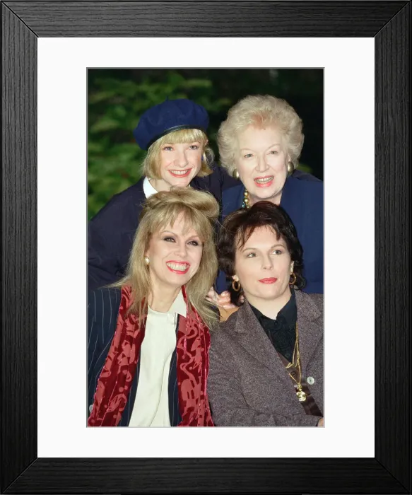 Framed Print : Stars of Absolutely Fabulous'pictured at the launch of a new series of Framed Print : Stars of Absolutely Fabulous'pictured at the launch of a new series of