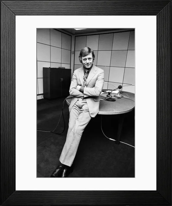 Framed Print : Television personality Michael Aspel. 17th February 1973 Framed Print : Television personality Michael Aspel. 17th February 1973