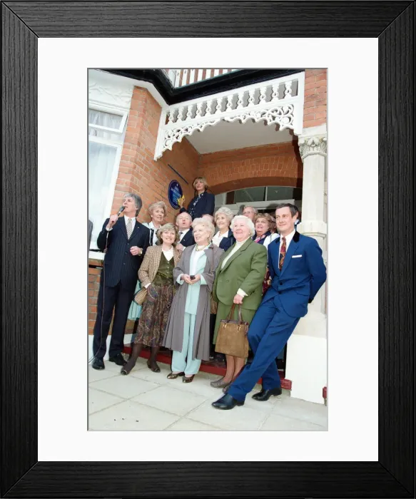 Framed Print : The unveiling of the Eric Morecambe blue plaque. Torrington Park, London, 14th May 1995 Framed Print : The unveiling of the Eric Morecambe blue plaque. Torrington Park, London, 14th May 1995