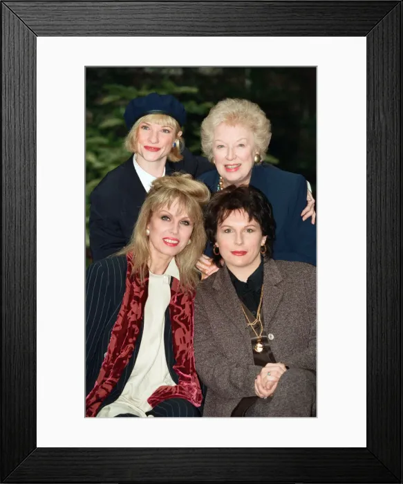 Framed Print : Stars of Absolutely Fabulous'pictured at the launch of a new series of Framed Print : Stars of Absolutely Fabulous'pictured at the launch of a new series of