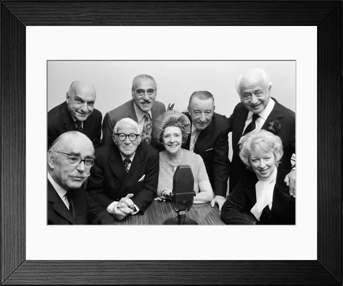 Framed Print : Moments of nostalgia for a group of well known voices who gathered together at a Framed Print : Moments of nostalgia for a group of well known voices who gathered together at a