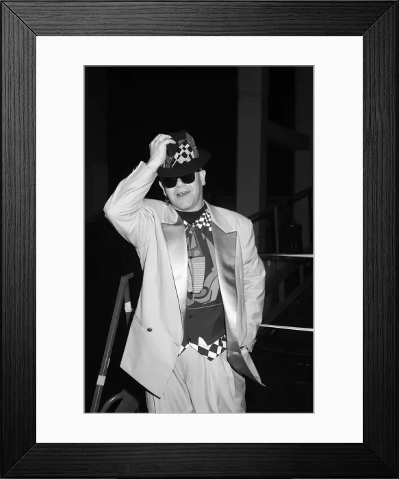 Framed Print : Elton John performing at the National Exhibition Centre, Birmingham