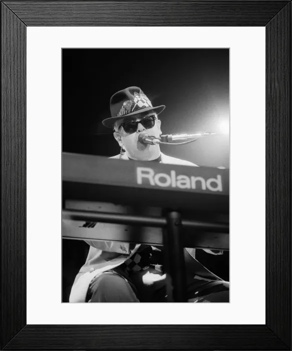 Framed Print : Elton John performing at the National Exhibition Centre, Birmingham Framed Print : Elton John performing at the National Exhibition Centre, Birmingham