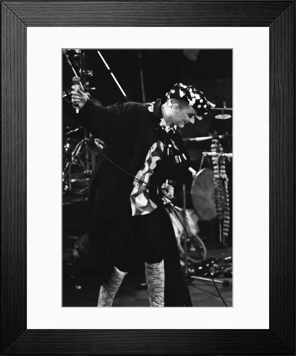 Framed Print : Boy George performing at the Stand by Me: AIDS Day Benefit concert at Wembley Arena Framed Print : Boy George performing at the Stand by Me: AIDS Day Benefit concert at Wembley Arena