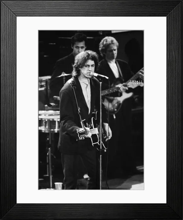 Framed Print : Bob Geldof performing at the Stand by Me: AIDS Day Benefit concert at Wembley Arena Framed Print : Bob Geldof performing at the Stand by Me: AIDS Day Benefit concert at Wembley Arena