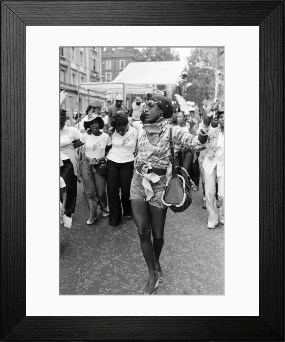 Framed Print : Atmosphere at the Notting Hill Carnival. 29th August 1976 Framed Print : Atmosphere at the Notting Hill Carnival. 29th August 1976