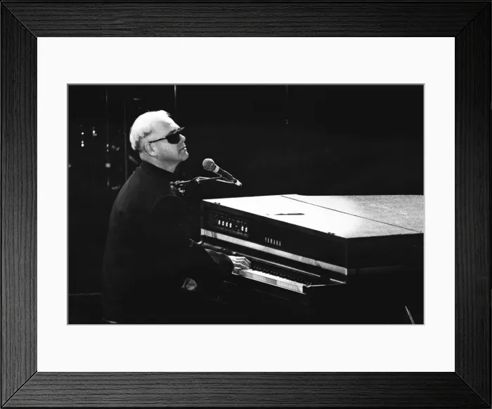 Framed Print : Elton John performing at the Stand by Me: AIDS Day Benefit concert at Wembley Arena Framed Print : Elton John performing at the Stand by Me: AIDS Day Benefit concert at Wembley Arena