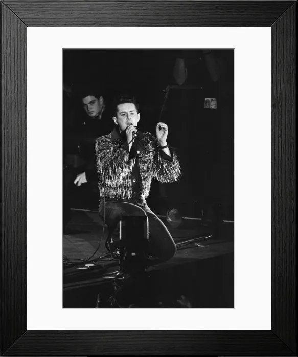 Framed Print : Holly Johnson performing at the Stand by Me: AIDS Day Benefit concert at Wembley Arena Framed Print : Holly Johnson performing at the Stand by Me: AIDS Day Benefit concert at Wembley Arena