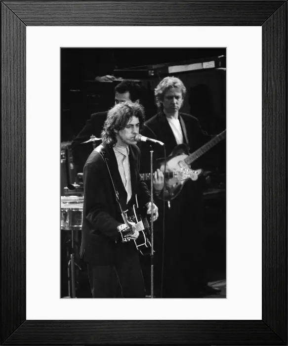 Framed Print : Bob Geldof performing at the Stand by Me: AIDS Day Benefit concert at Wembley Arena Framed Print : Bob Geldof performing at the Stand by Me: AIDS Day Benefit concert at Wembley Arena