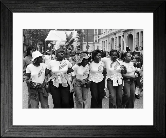 Framed Print : Atmosphere at the Notting Hill Carnival. 29th August 1976 Framed Print : Atmosphere at the Notting Hill Carnival. 29th August 1976