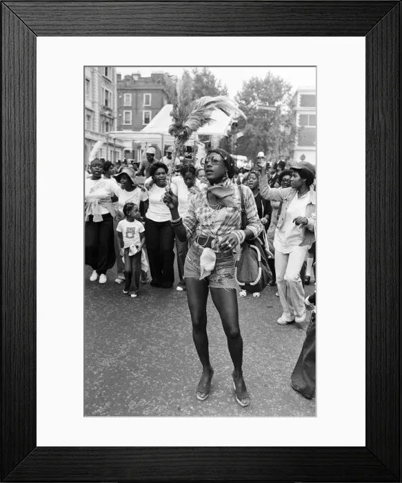 Framed Print : Atmosphere at the Notting Hill Carnival. 29th August 1976 Framed Print : Atmosphere at the Notting Hill Carnival. 29th August 1976