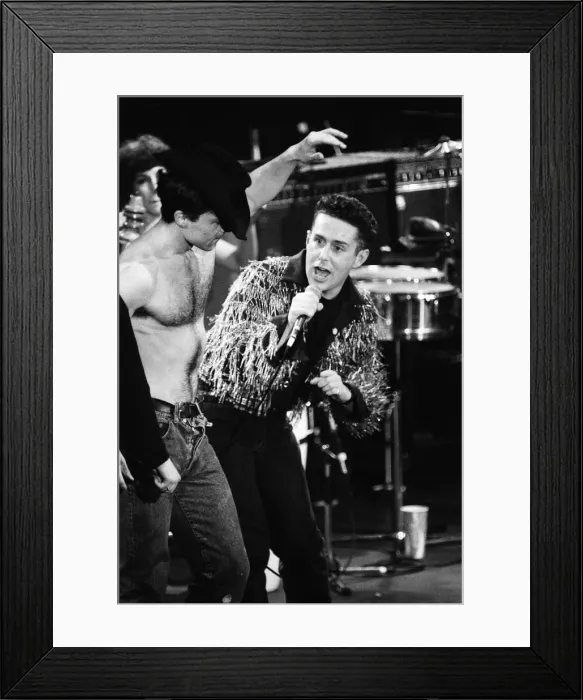 Framed Print : Holly Johnson performing at the Stand by Me: AIDS Day Benefit concert at Wembley Arena Framed Print : Holly Johnson performing at the Stand by Me: AIDS Day Benefit concert at Wembley Arena