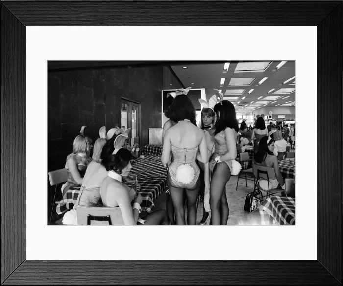 Framed Print : Playboy Bunnies are awaiting the arrival of Hugh Hefner Framed Print : Playboy Bunnies are awaiting the arrival of Hugh Hefner