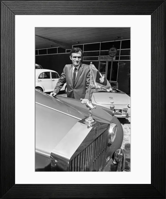 Framed Print : Hugh Hefner, the 40 year old Editor Publisher of Playboy Magazine