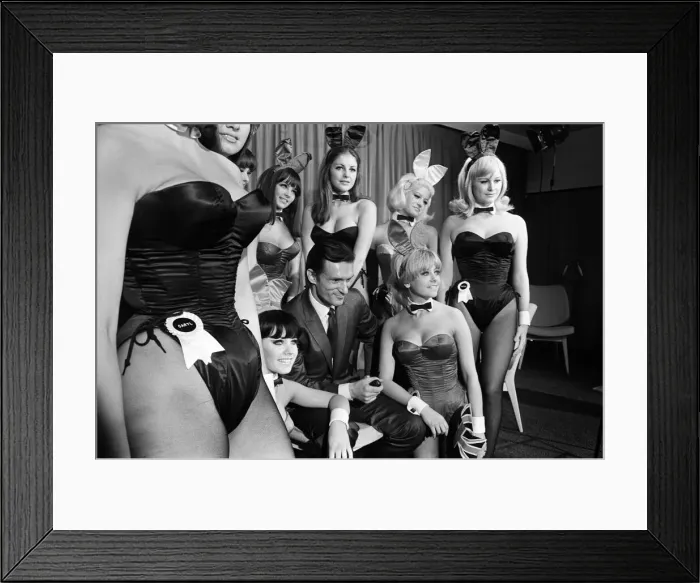 Framed Print : Hugh Hefner, the 40 year old Editor Publisher of Playboy Magazine Framed Print : Hugh Hefner, the 40 year old Editor Publisher of Playboy Magazine