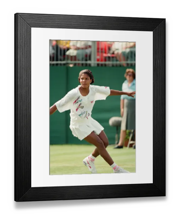 Framed Print : The finals of the DFS Classic at Edgbaston Priory. United States Lori McNeil (pictured Framed Print : The finals of the DFS Classic at Edgbaston Priory. United States Lori McNeil (pictured