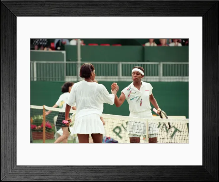 Framed Print : The finals of the DFS Classic at Edgbaston Priory. United States Lori McNeil (left Framed Print : The finals of the DFS Classic at Edgbaston Priory. United States Lori McNeil (left