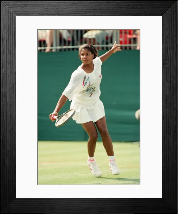 Framed Print : The finals of the DFS Classic at Edgbaston Priory. United States Lori McNeil (pictured Framed Print : The finals of the DFS Classic at Edgbaston Priory. United States Lori McNeil (pictured