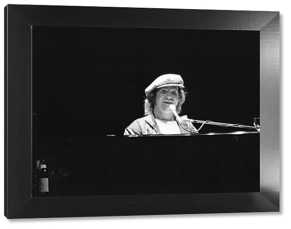 Elton John in concert at Birmingham Hippodrome. 21st April 1979