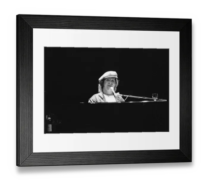 Framed Print : Elton John in concert at Birmingham Hippodrome. 21st April 1979 Framed Print : Elton John in concert at Birmingham Hippodrome. 21st April 1979