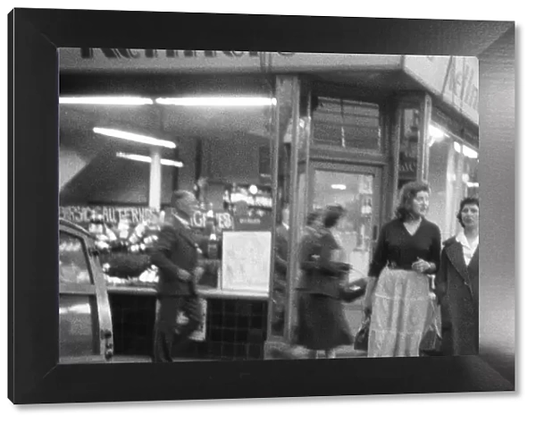 Street Scene, Soho, West London, 9th May 1956