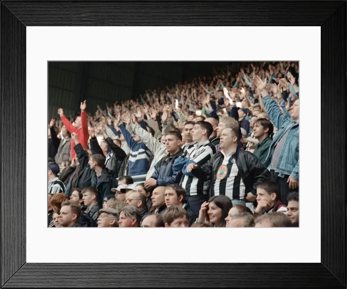 Framed Print : Supporters watching Newcastle United v Nottingham Forest Framed Print : Supporters watching Newcastle United v Nottingham Forest