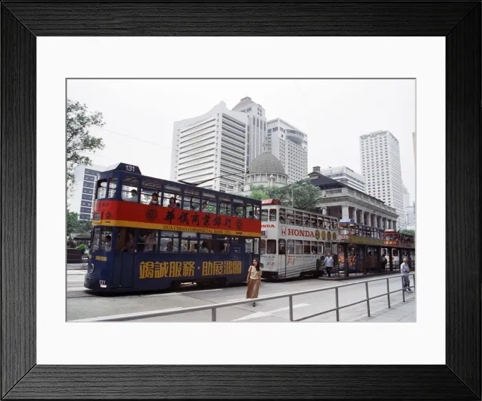 Framed Print : Feature on Hong Kong as former Conservative politician Chris Patten Framed Print : Feature on Hong Kong as former Conservative politician Chris Patten