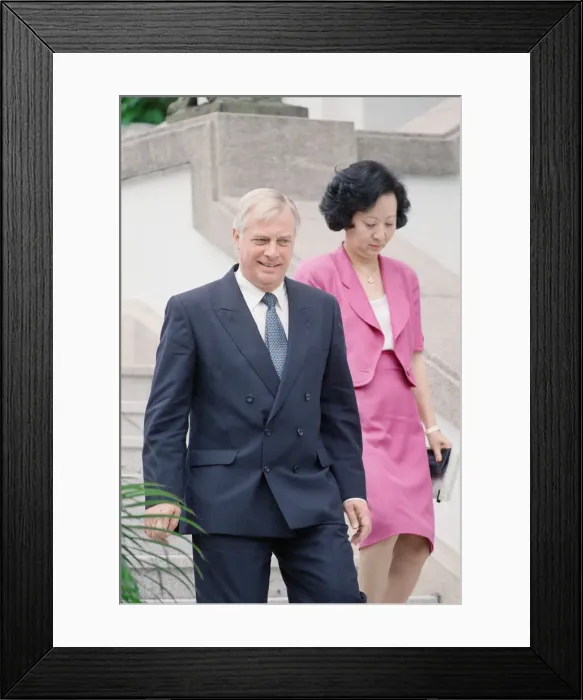 Framed Print : Former Conservative politician Chris Patten, who lost his Bath seat in the 1992 General Framed Print : Former Conservative politician Chris Patten, who lost his Bath seat in the 1992 General