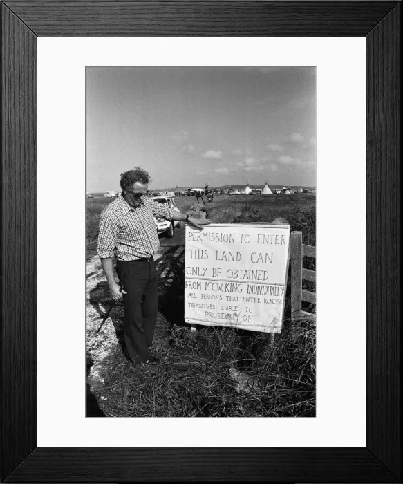 Framed Print : The Seasalter Pop Festival, Kent. 28th August 1976