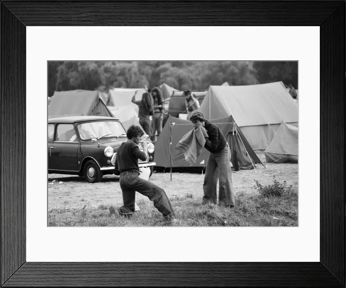 Framed Print : The Seasalter Pop Festival, Kent. 28th August 1976 Framed Print : The Seasalter Pop Festival, Kent. 28th August 1976